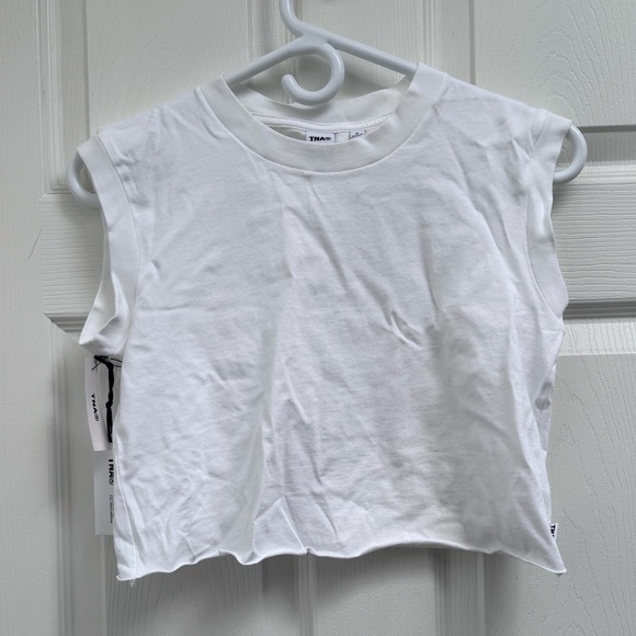 Aritzia Tna Nyjah T-Shirt, White, Size Small - NWT - Picture 2 of 5